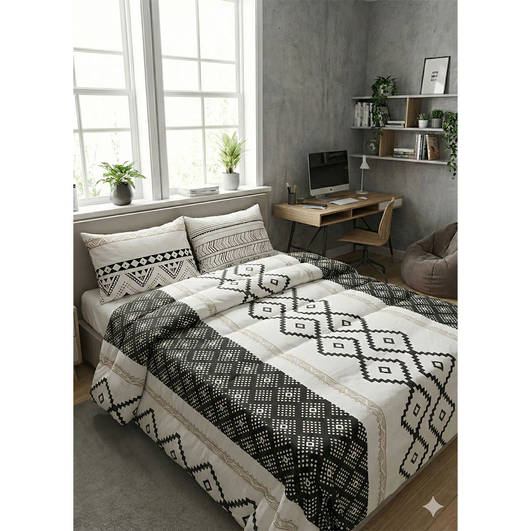 يارلن غطاء لحاف بسوستة 220×240 سم - تصميم بوهـو