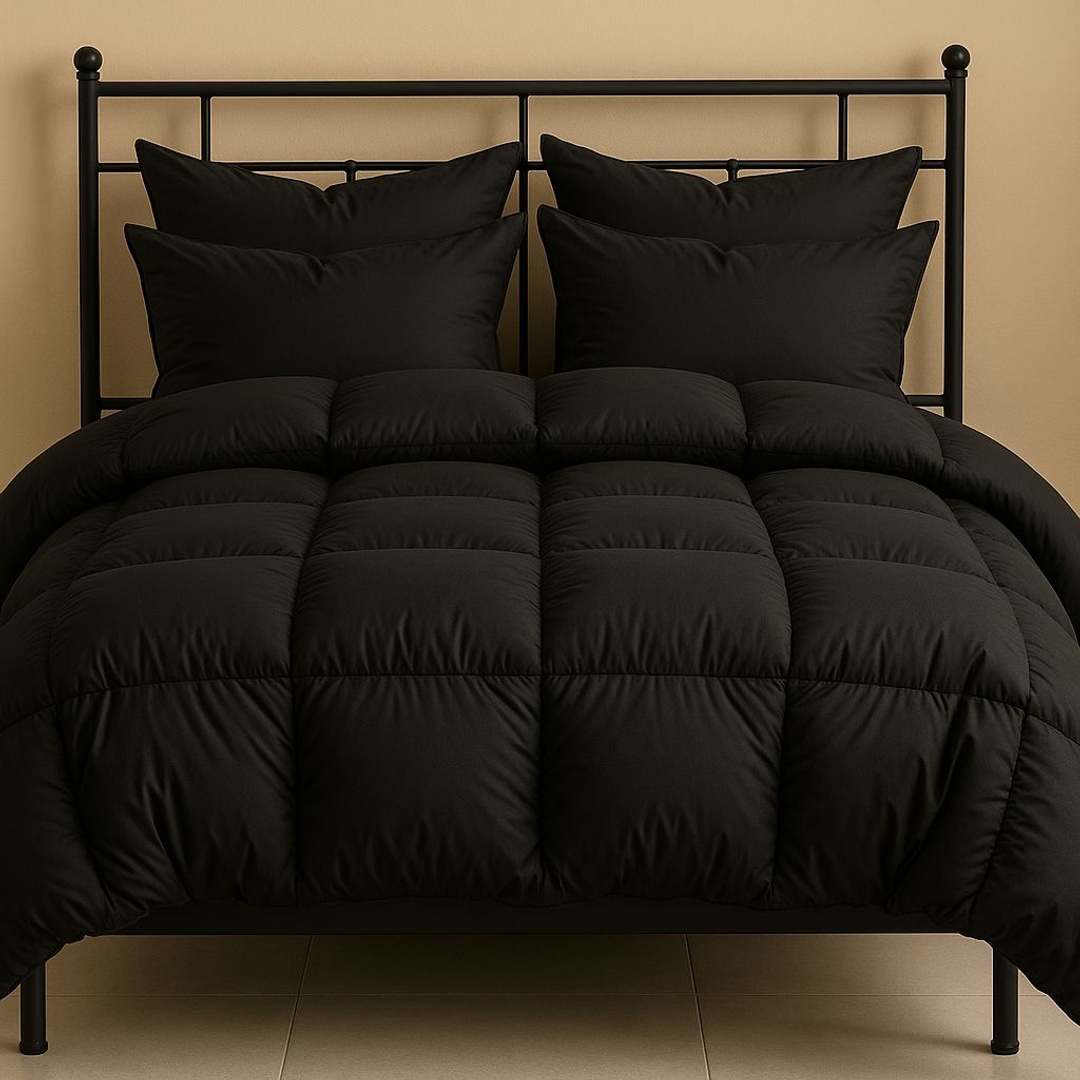 لحاف فايبر من يارلن - أسود - 220*240 سم