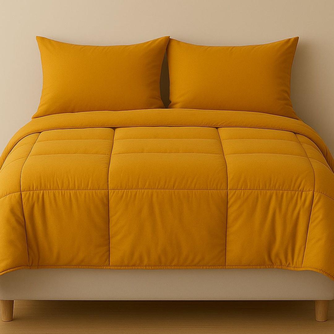 كيس لحاف بسوستة من يارلن - ماسترد يلو - 220*240 سم
