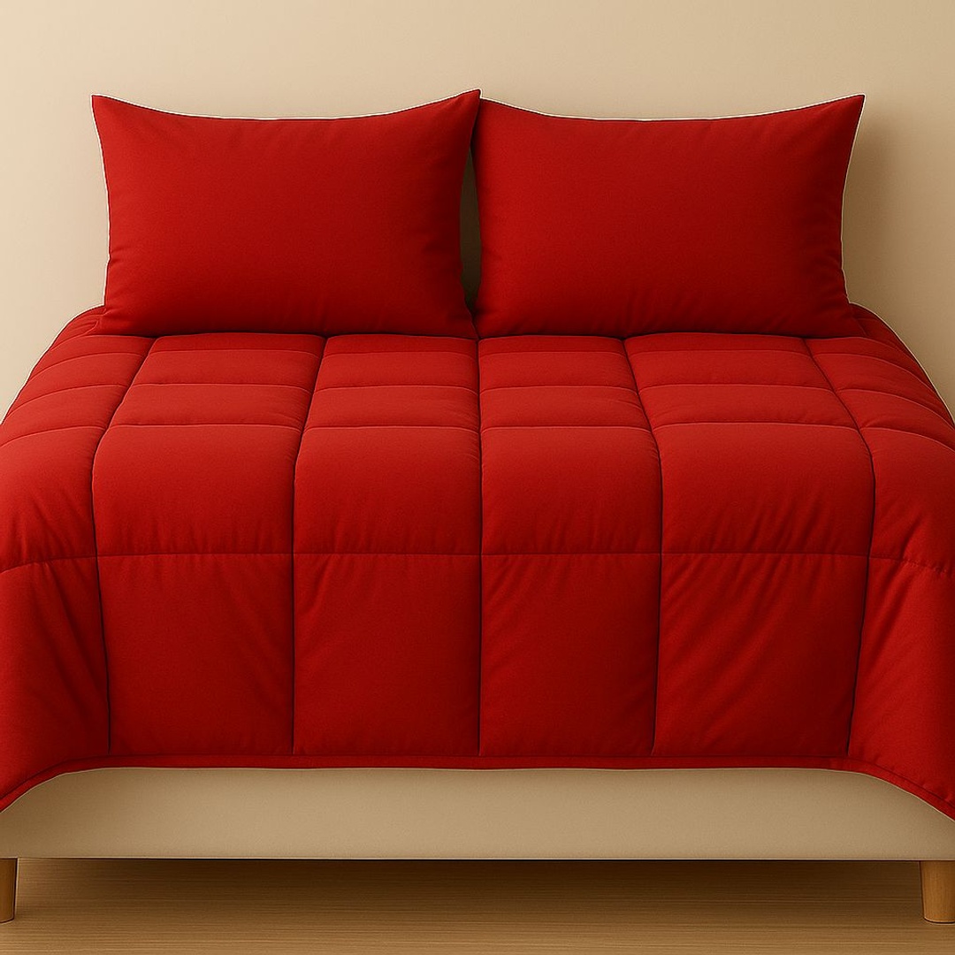 كيس لحاف بسوستة من يارلن - أحمر - 220*240 سم