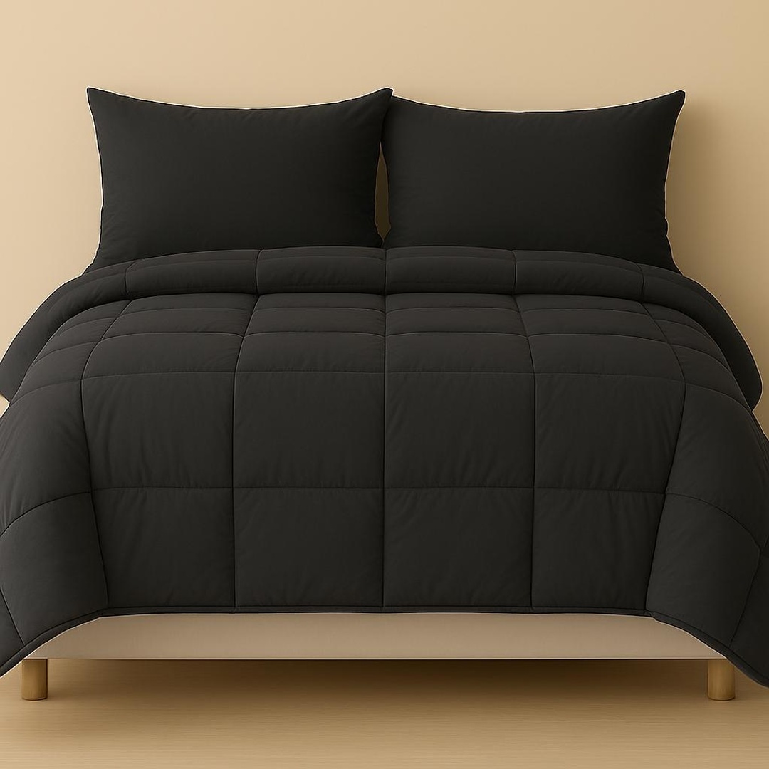 كيس لحاف بسوستة من يارلن - أسود - 220*240 سم