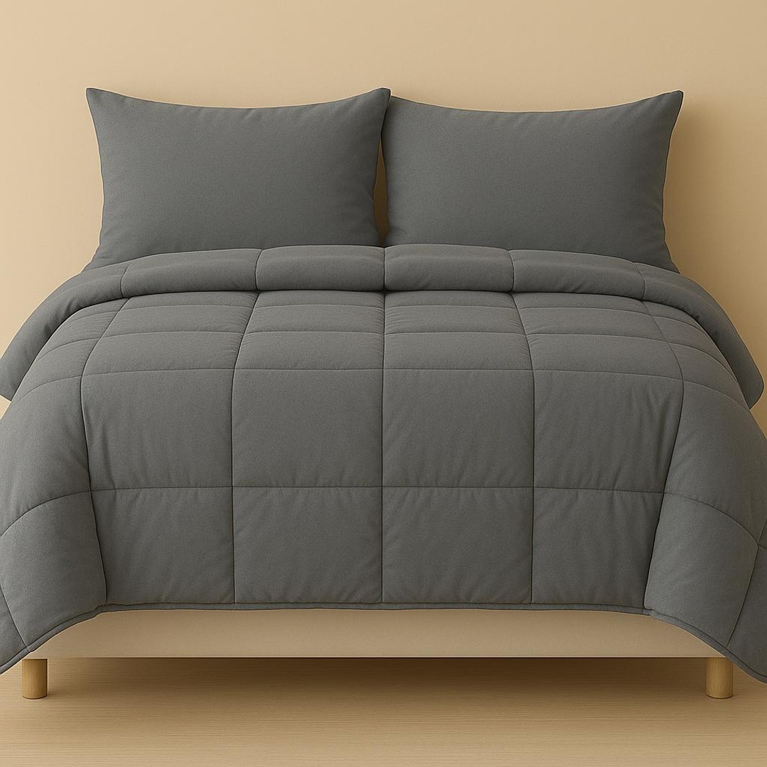 كيس لحاف بسوستة من يارلن - رمادي - 220*240 سم