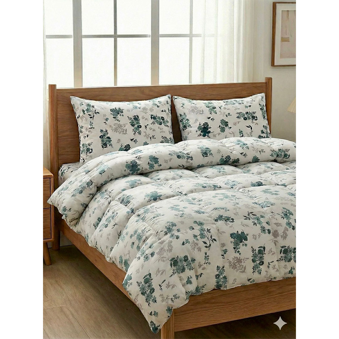 يارلن غطاء لحاف بسوستة - جرين فلورا - 220×240 سم