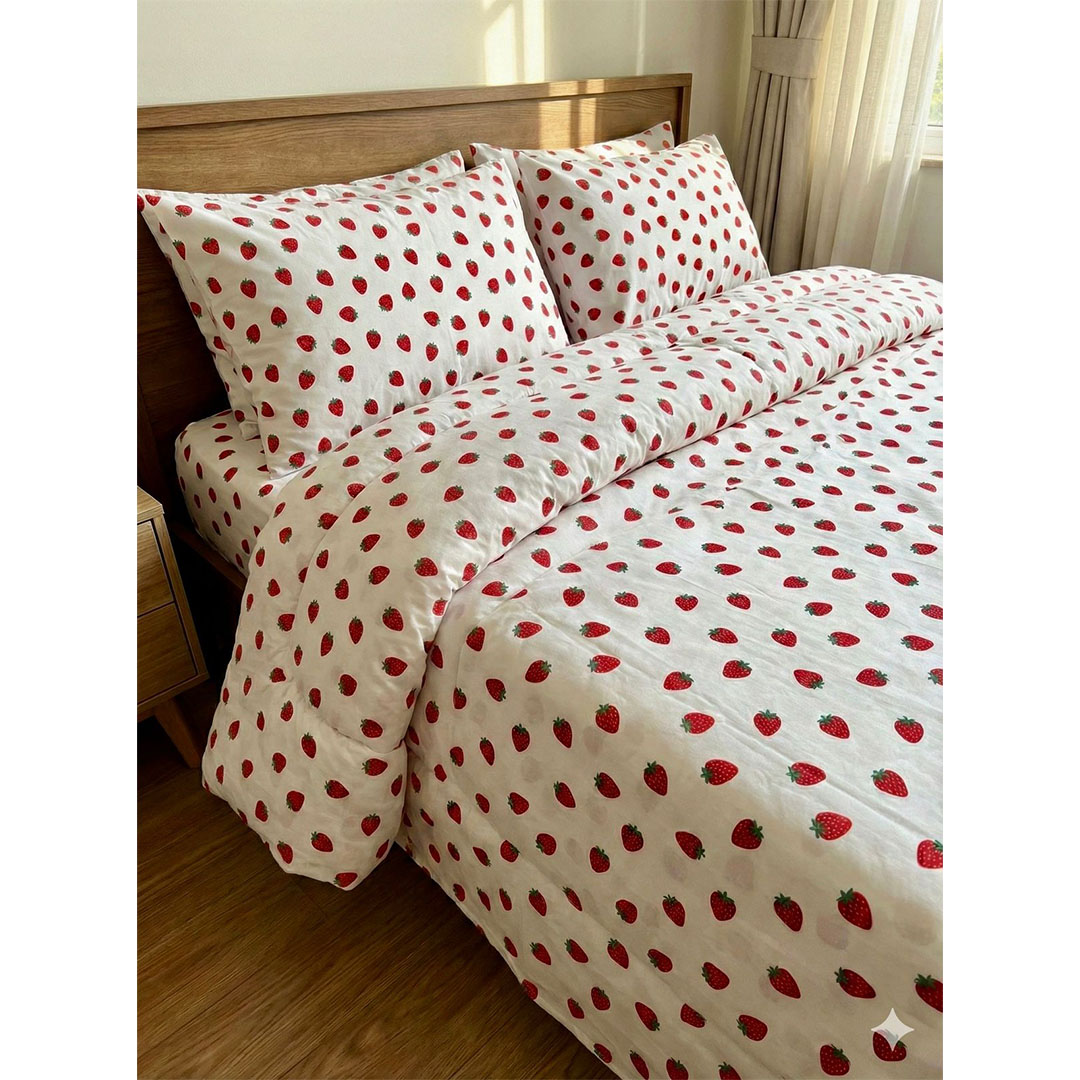 يارلن غطاء لحاف بسوستة - فراولة - 220×240 سم