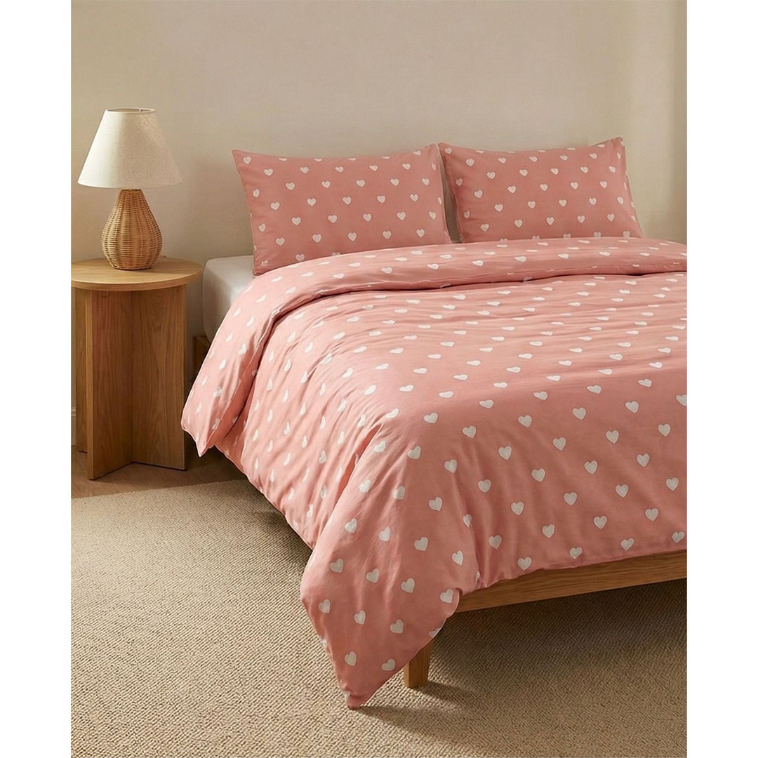 يارلن غطاء لحاف بسوستة - ميني هارتس أبيض 1 - 220×240 سم