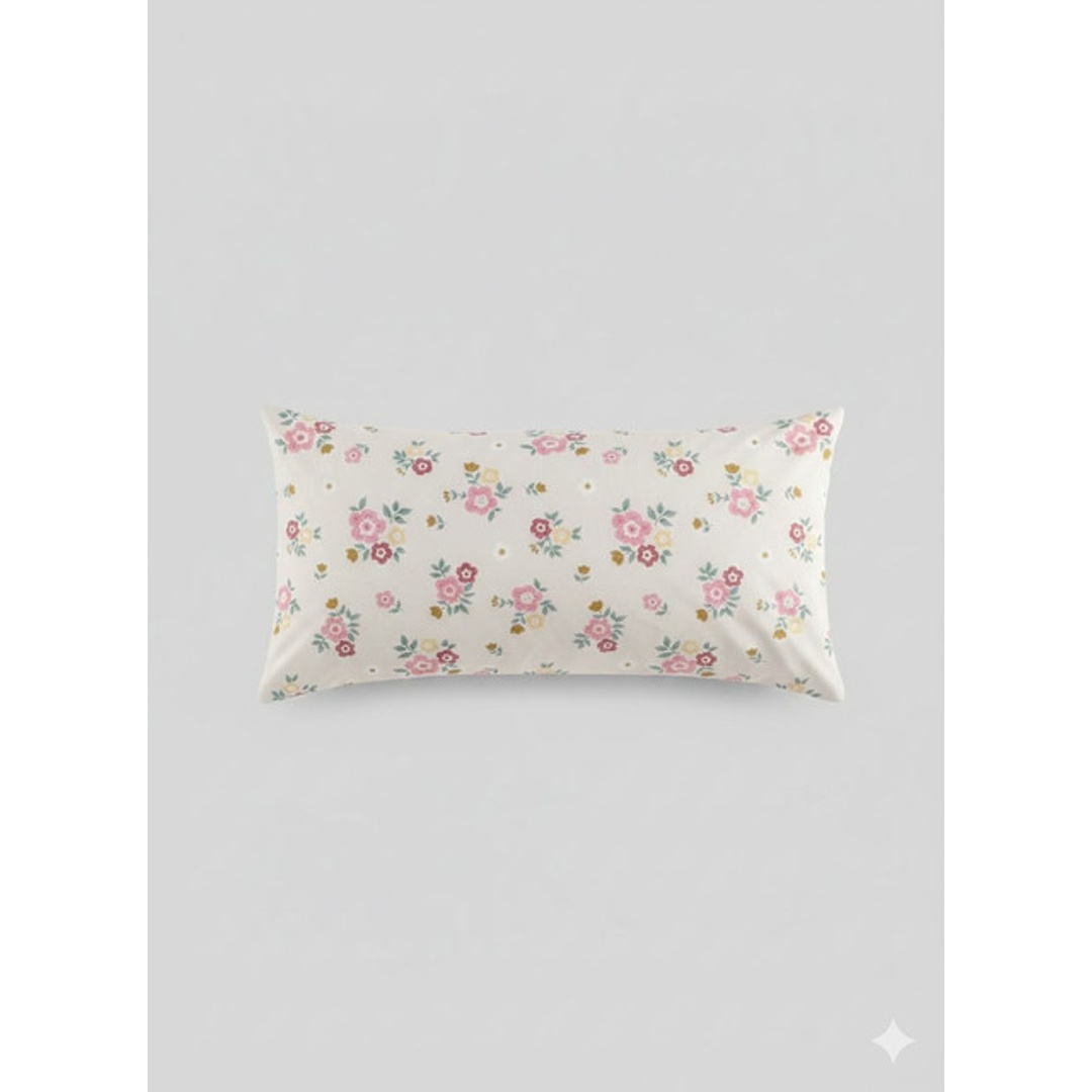 يارلن كيس مخدة طويل - 180*45 سم - مشجر - بينك