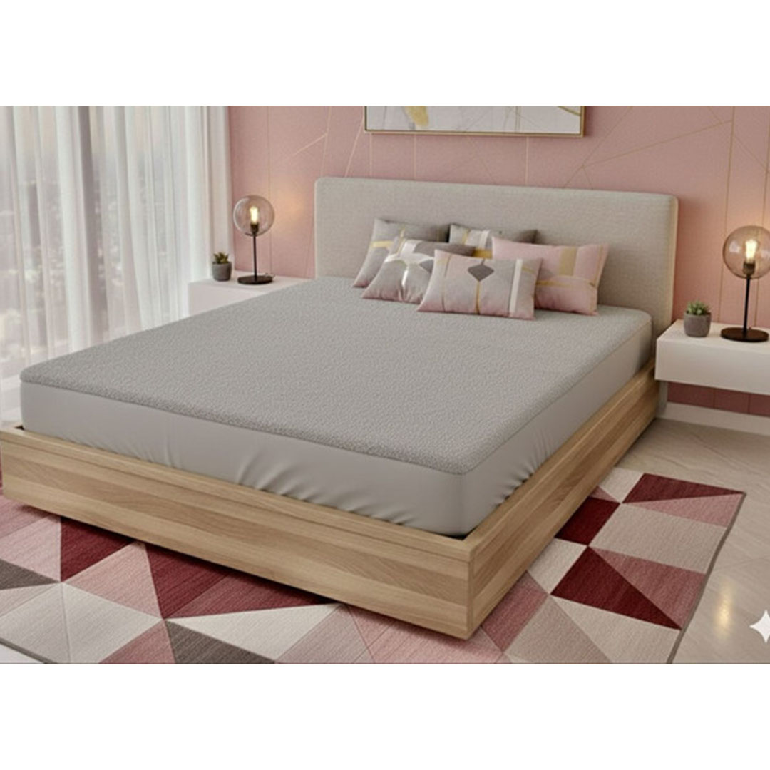 يارلن واقي مراتب مقاوم للماء - رمادي - 100*200*30 سم