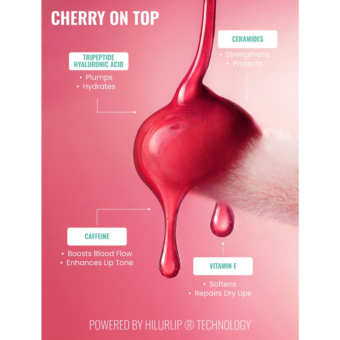 زيت تكبير وترطيب الشفايف لوكن - شيري جلو - 6 مل