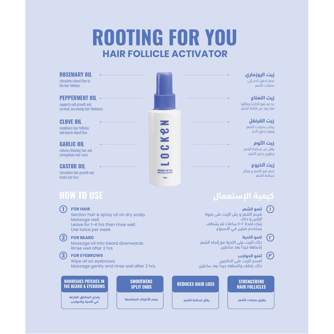 منشط بصيلات الشعر لوكن Rooting For You - 100 مل