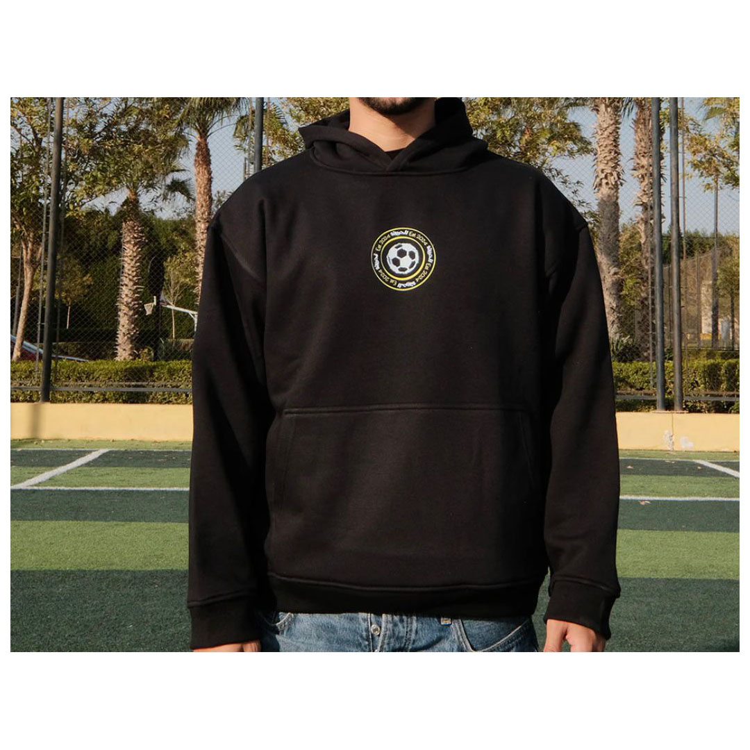 هودي للجنسين كم - كورة الحريفة - أسود