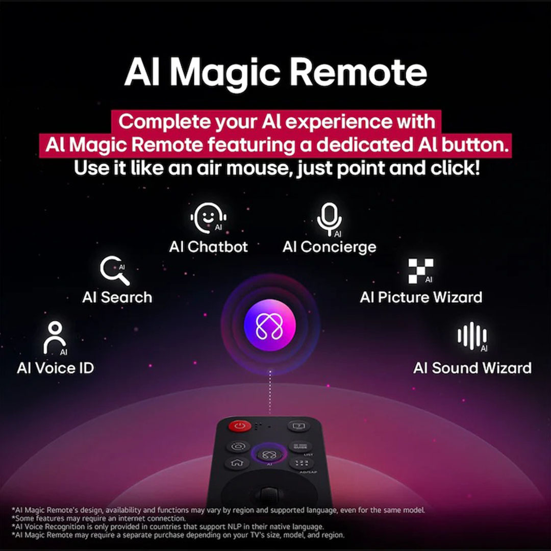 تلفزيون سمارت ال جي برسيفر داخلي - 55 بوصة - دقة 4K UHD - أسود - 55UA84006LB