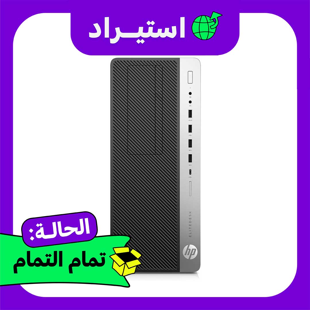 كمبيوتر استيراد HP 800 G3 Tower Core i5-6500 - رام 8 جيجا - هارد 320 جيجا - أسود