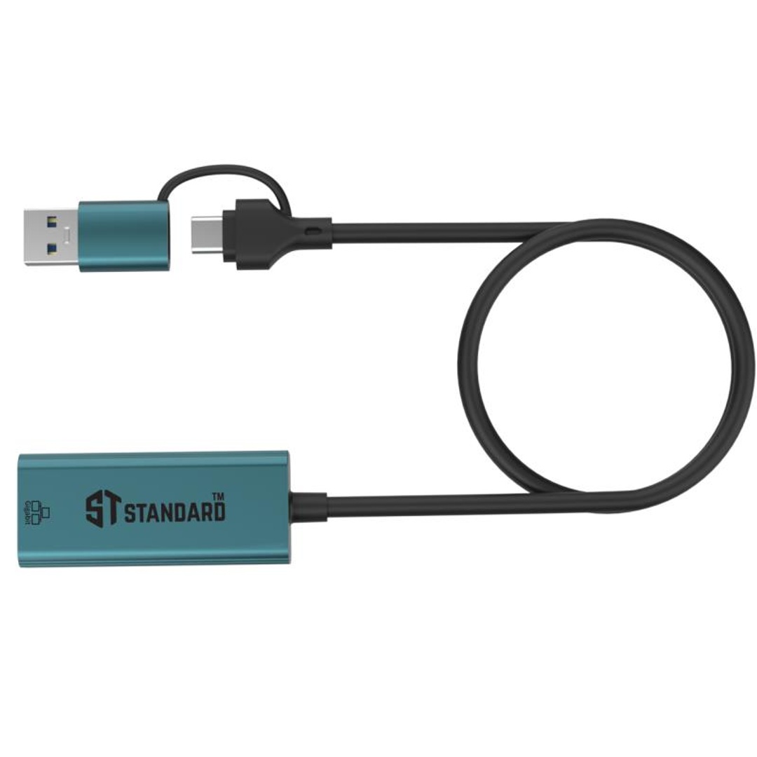 محول Plus Usb-C و Usb إلى إيثرنت من إس تي - Ue106