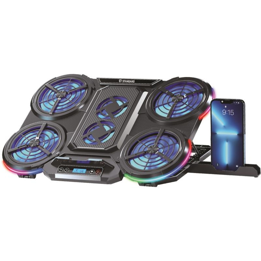 قاعدة تبريد لابتوب مع حامل للموبايل من إس تي - Ice08