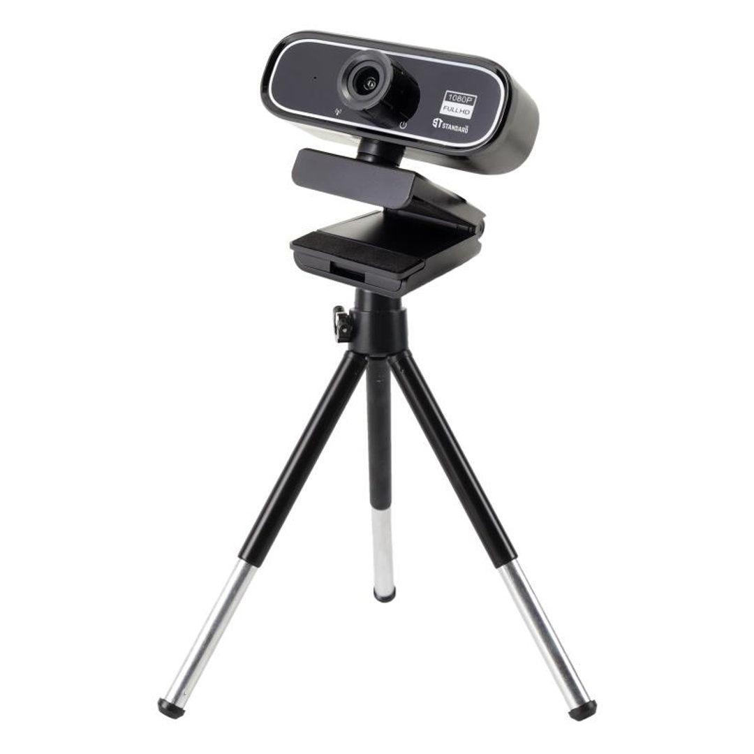 كاميرا ويب قياسية دقة Fhd بميكروفون - أسود - Wb-1080