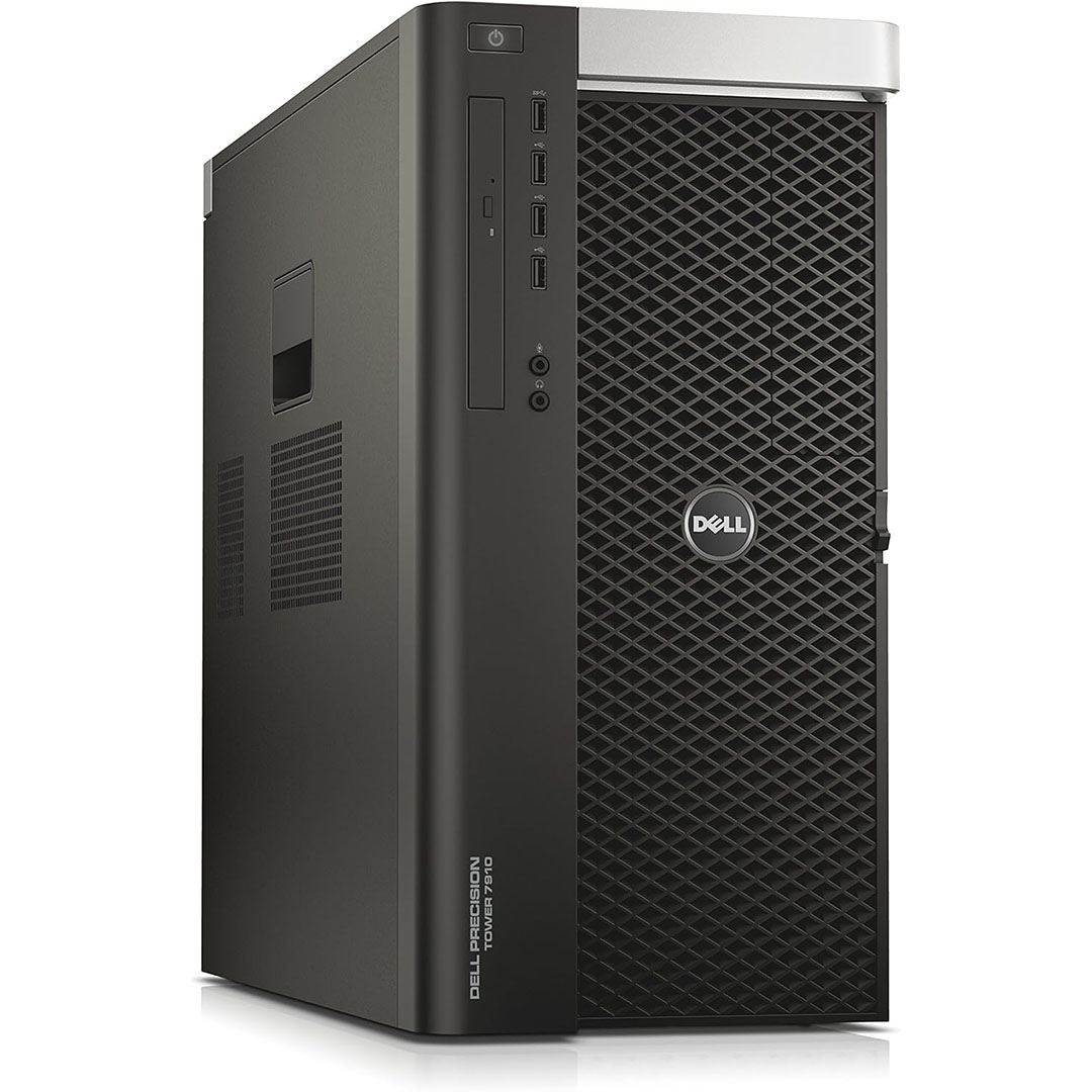 كمبيوتر استيراد Dell Precision T7910 Xeon - رام 16 جيجا - هارد 320 جيجا - أسود