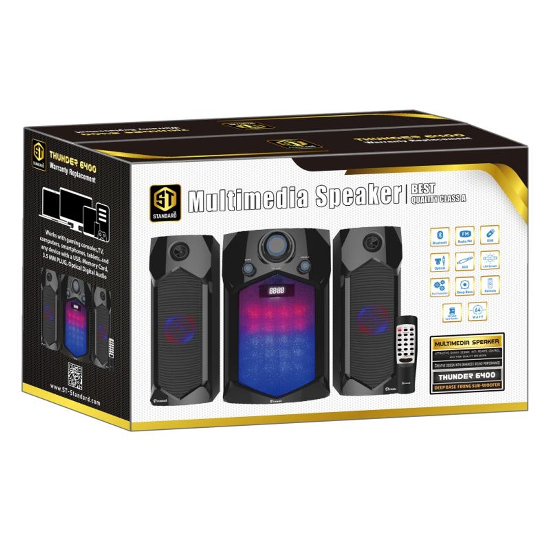 مكبر مع مضخم صوت من إس تي - Thunder 6400