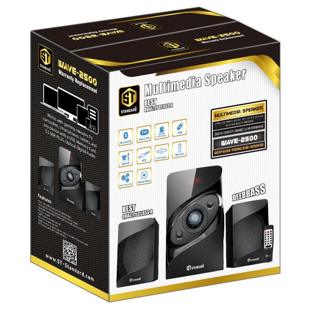 مكبر مع مضخم صوت من إس تي - Wave 2500