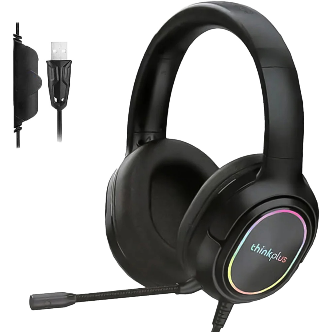 سماعة رأس سلكية لينوفو ثينك بلس بميكروفون - أسود - G85B