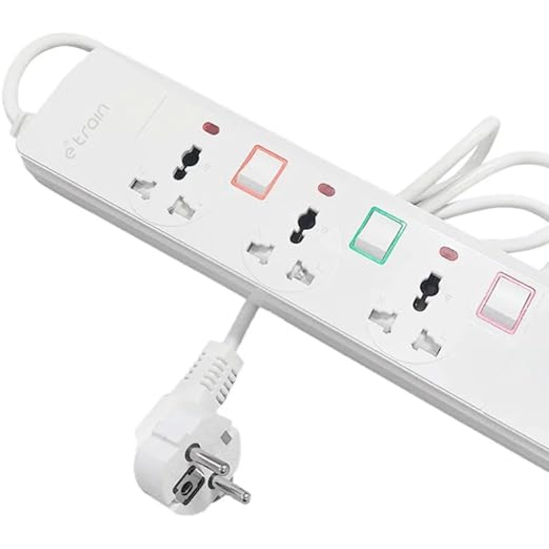 مشترك كهربائي ب3 منافذ اي تراين - 16 أمبير - 1.5 متر - Ps073