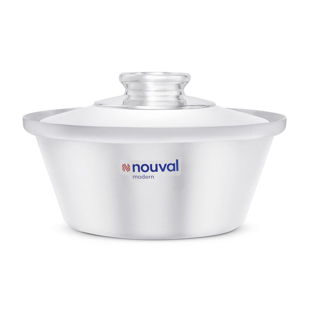 نوفال حله سوبر بغطاء و يد - استانلس ستيل - مقاس 28