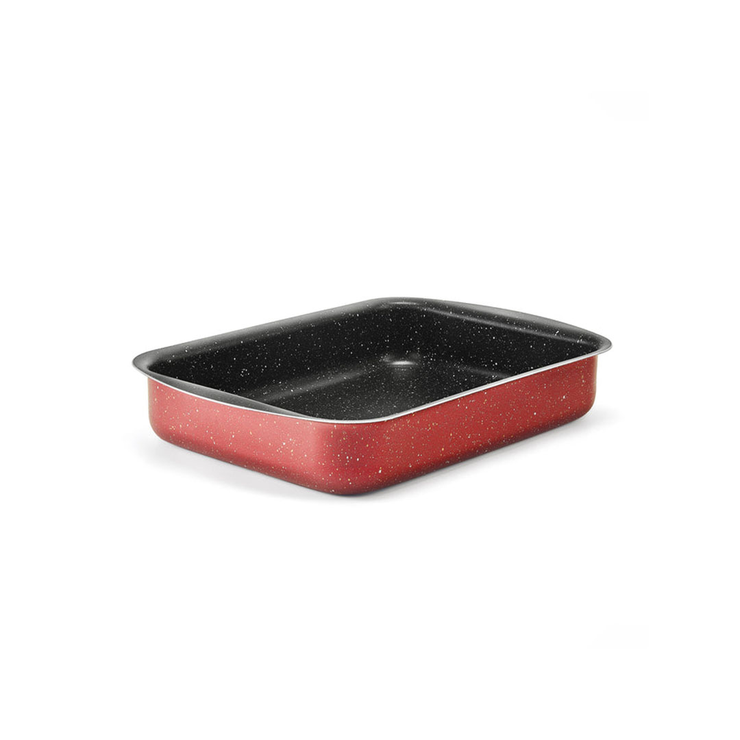نوفال صنية فرن جرانيت مستطيلة - مقاس 25 - أحمر