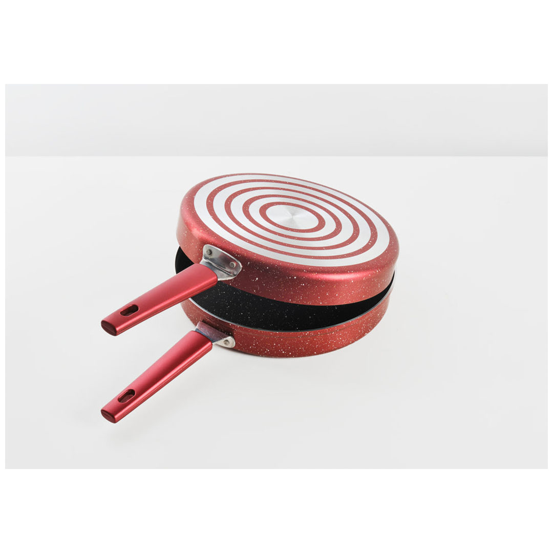 نوفال قالب اومليت جرانيت مستدير- مقاس 24 - أحمر