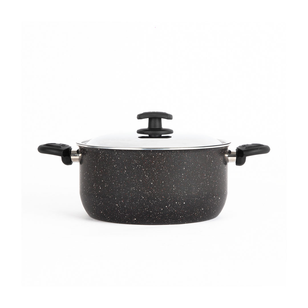 نوفال حله جرانيت كلاسيك بغطاء - مقاس 24 - أسود