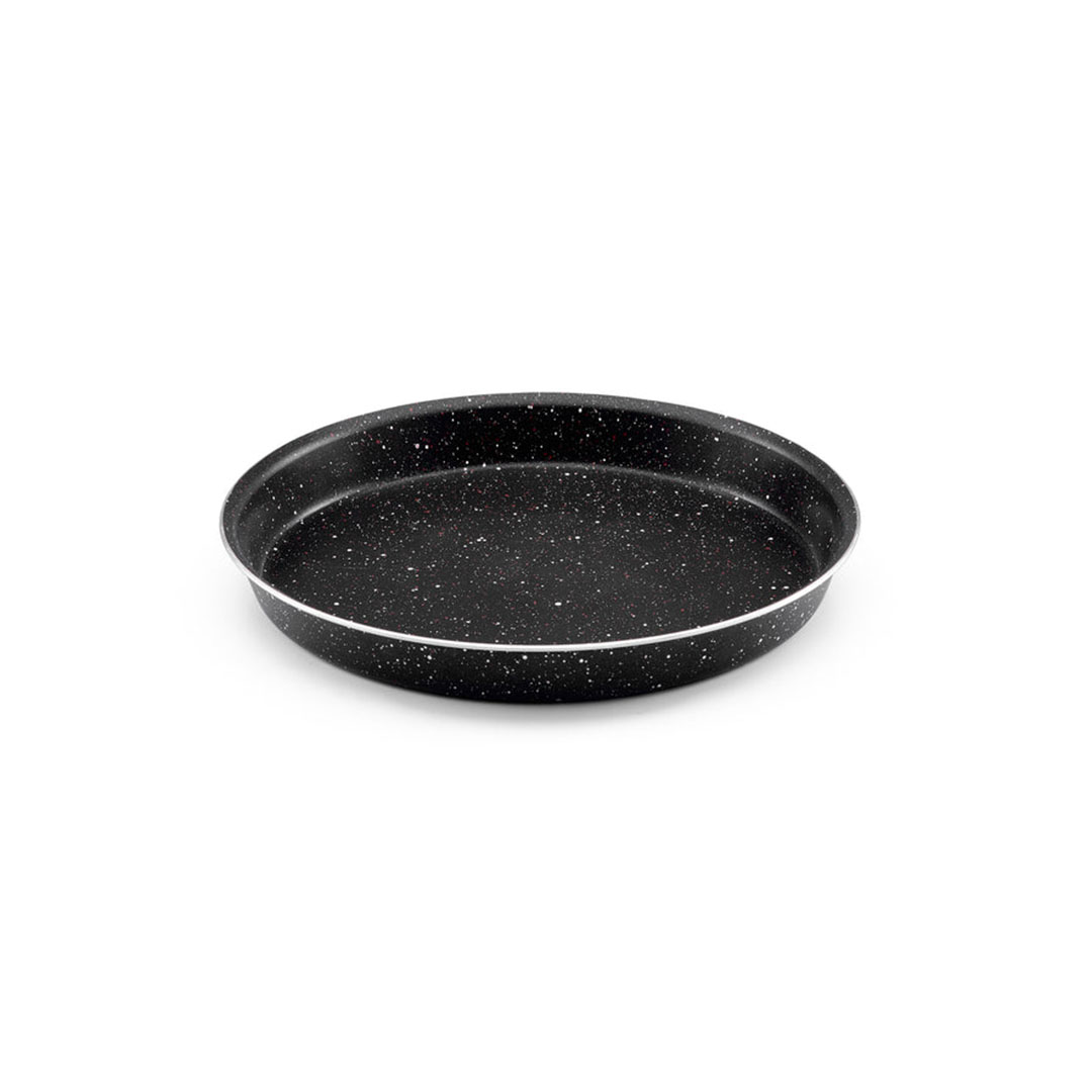 نوفال صينيه بيتزا جرانيت مقاس وسط - أسود