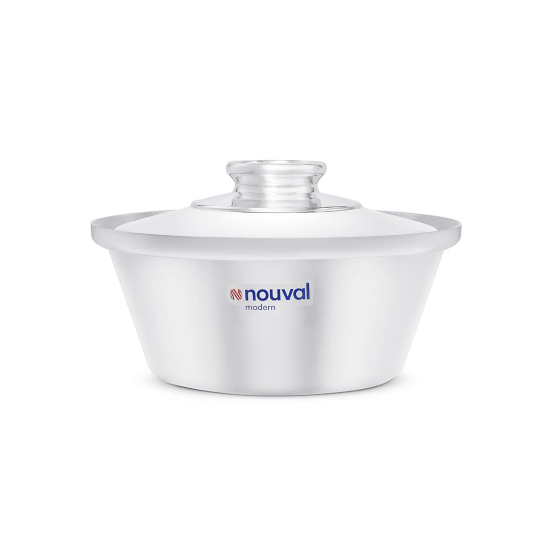 نوفال حله سوبر بغطاء و يد - استانلس ستيل - مقاس 26