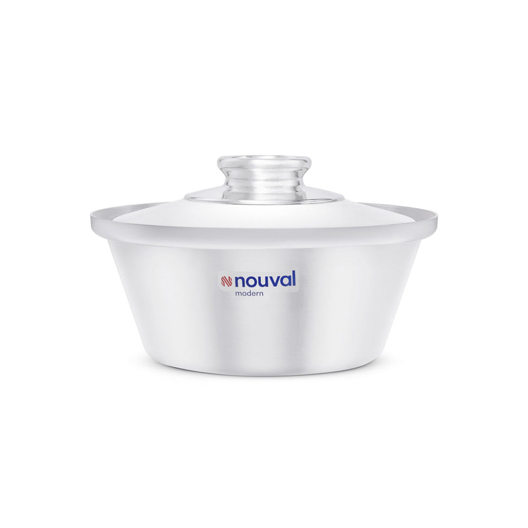 نوفال حله سوبر بغطاء و يد - استانلس ستيل - مقاس 28