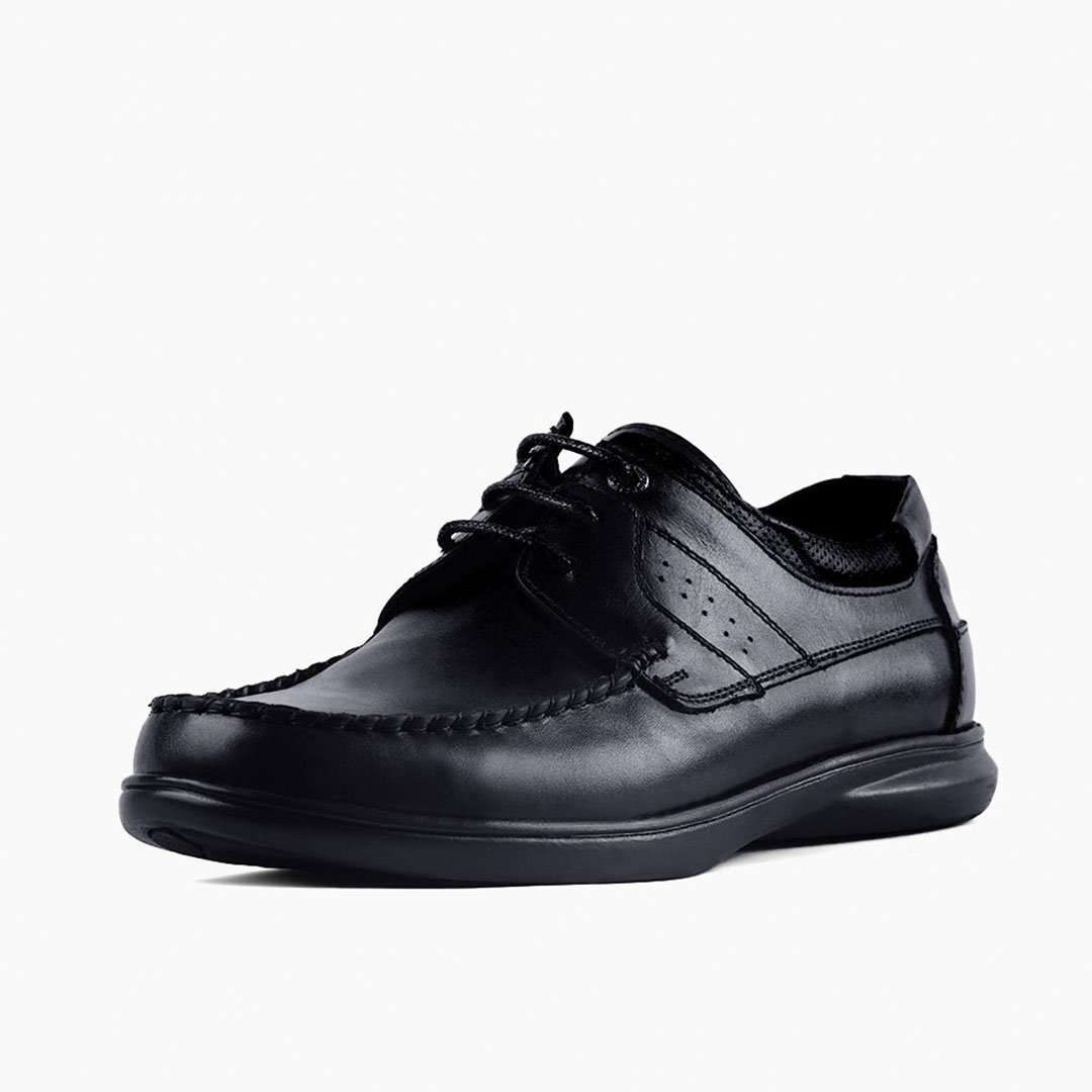 المرشدي جزمة رجالي جلد طبيعي برباط - 18319