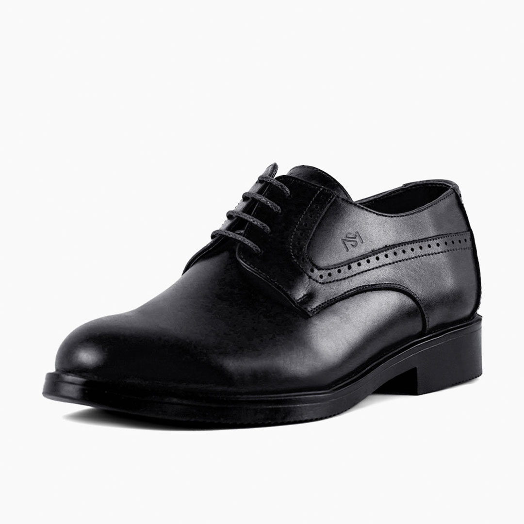 جزمة رجالي جلد طبيعي برباط - 18975