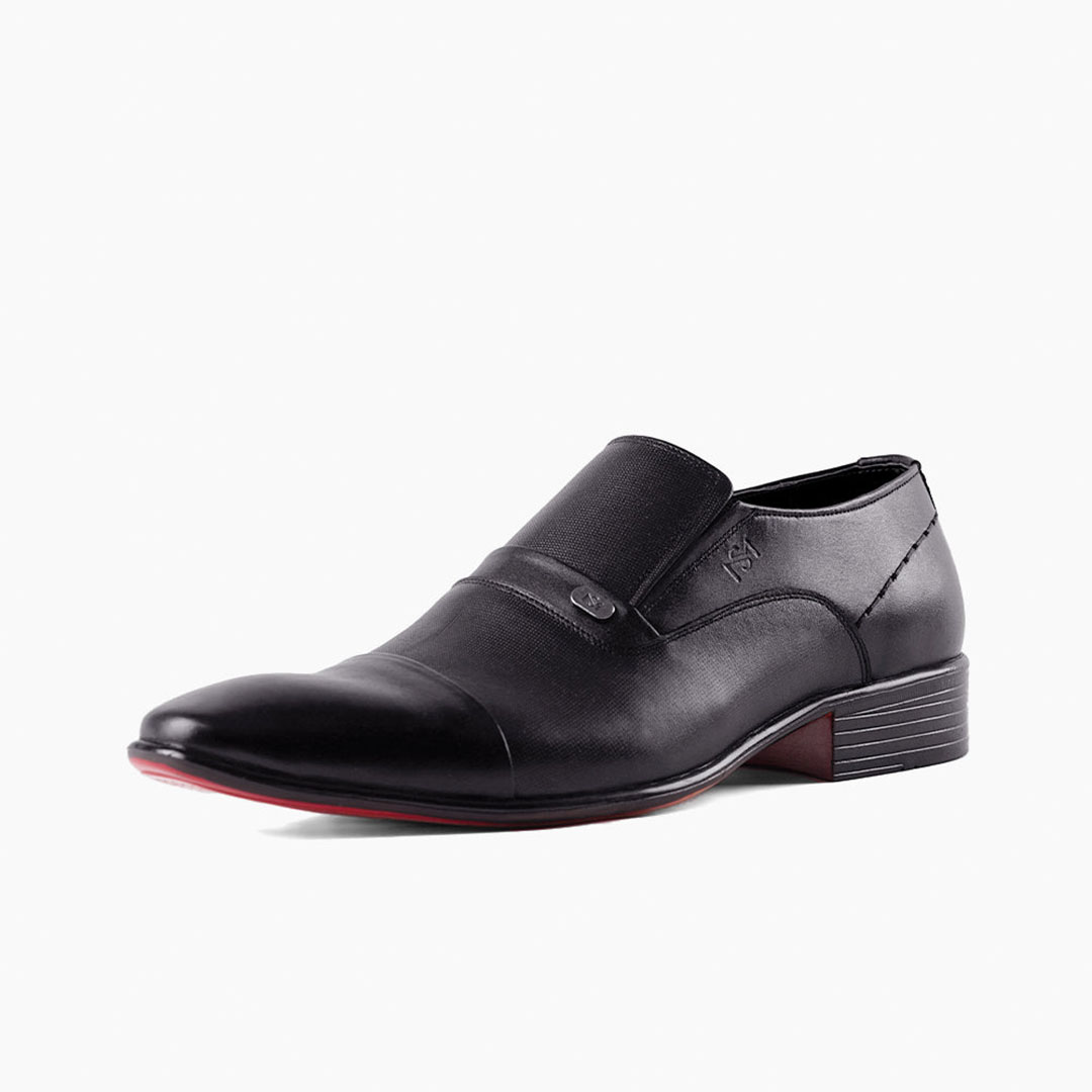 جزمة رجالي جلد طبيعي بدون رباط - 16805