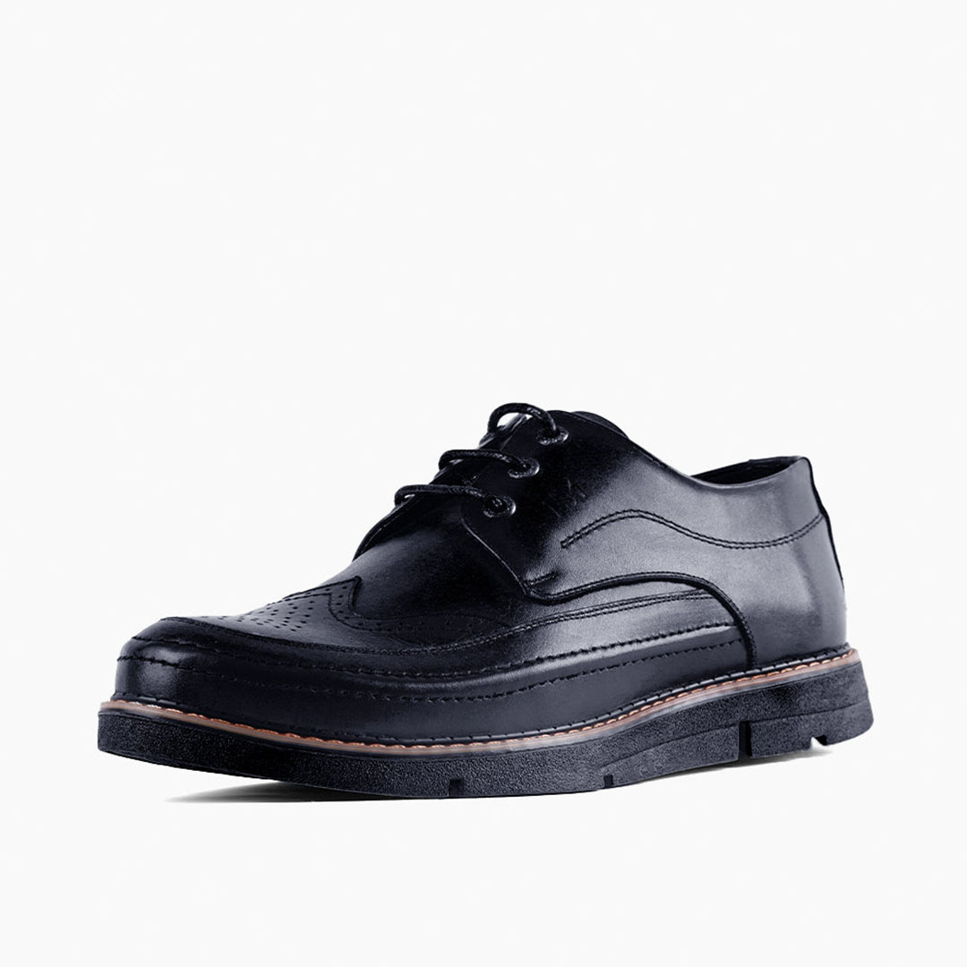 المرشدي جزمة رجالي جلد طبيعي برباط - 17746