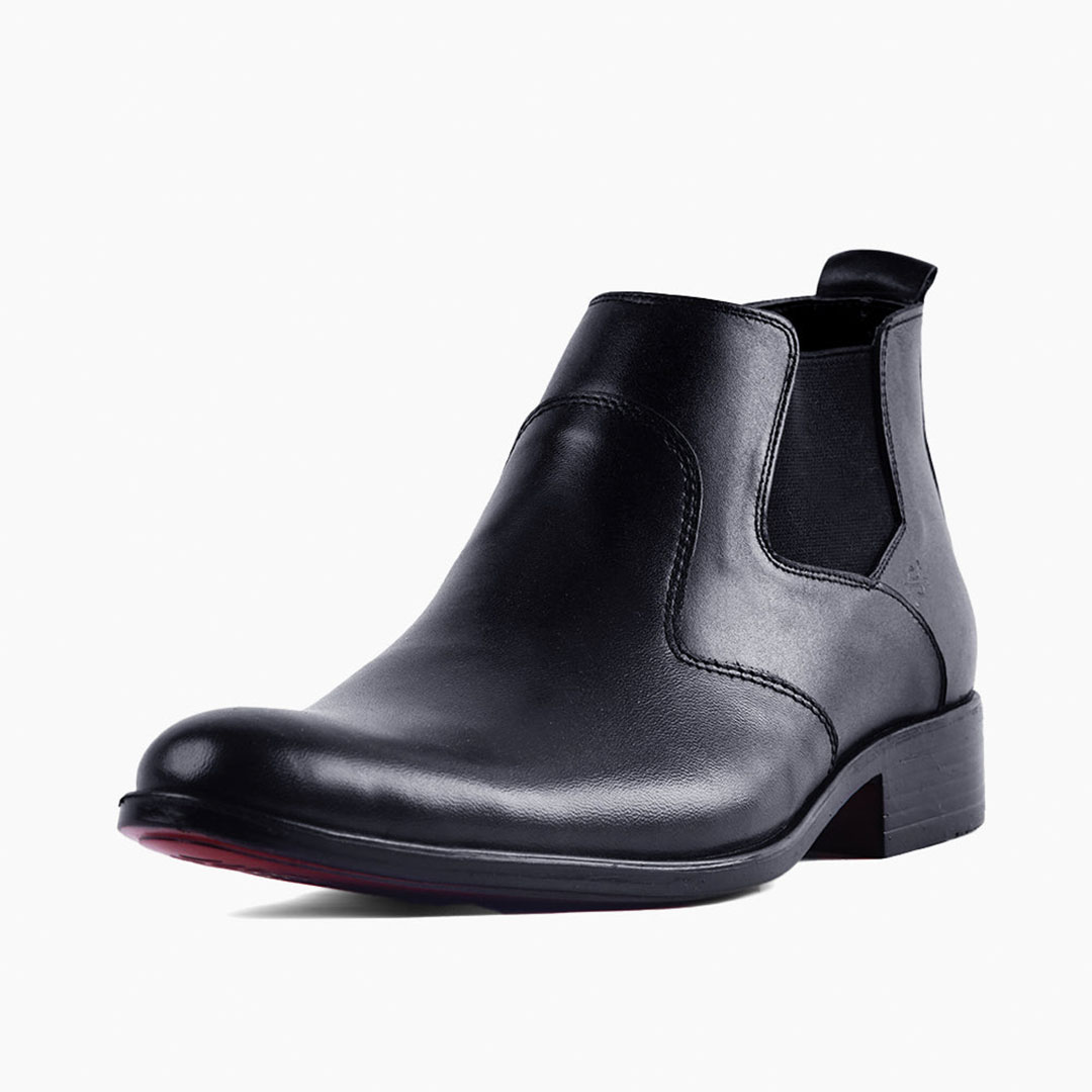 بوت رجالي جلد طبيعي بدون رباط - 18201