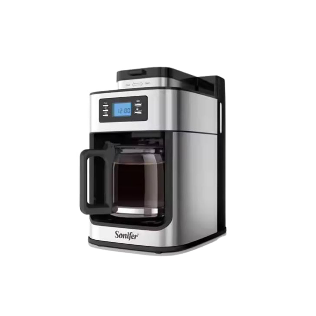 ماكينة تحضير القهوة من سونيفر - أسود / فضي - SF-3541