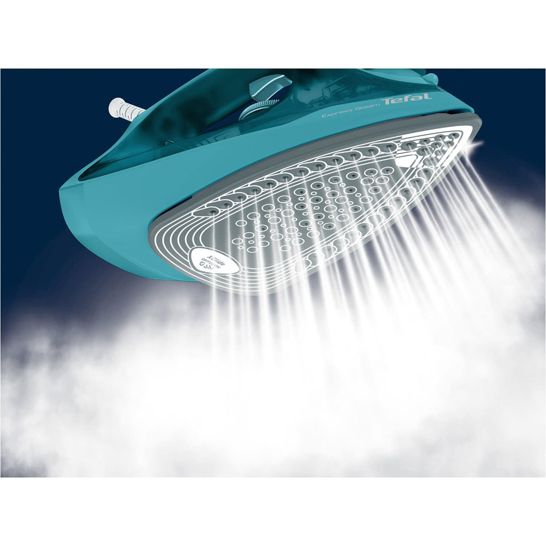 مكواة بخار اكسبرس من تيفال - 2500 وات - تركواز - FV2867