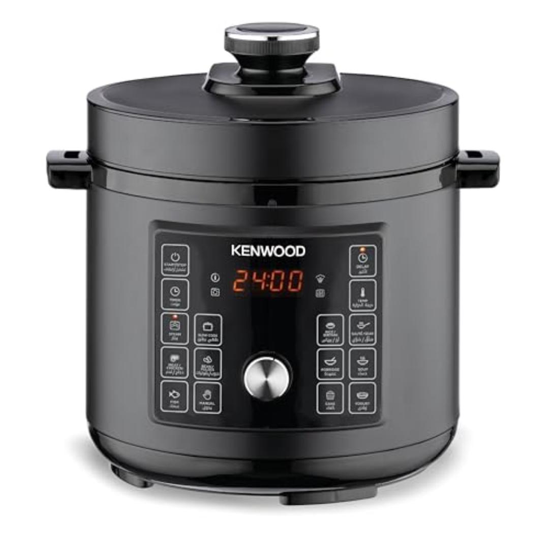 حلة ضغط كهربائية كينوود 16 في 1 - 6 لتر - 1000 وات - 16 برنامج - PCM90.000BK