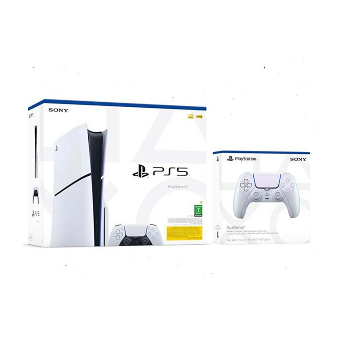 سوني بلاي ستيشن 5 سليم ديسك - النسخة السعودية - ذراع لؤلؤة الكروم