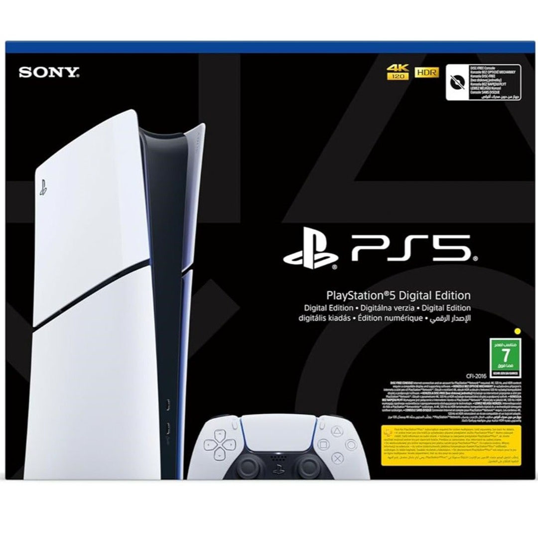 سوني بلاي ستيشن 5 سليم ديجيتال - إصدار السعودية - ذراع إضافية أزرق