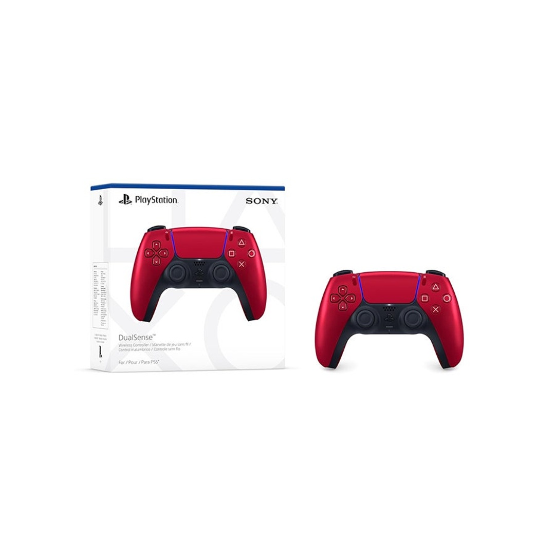 وحدة تحكم لاسلكية DualSense من سوني لجهاز بلاي ستيشن 5 - أحمر بركاني