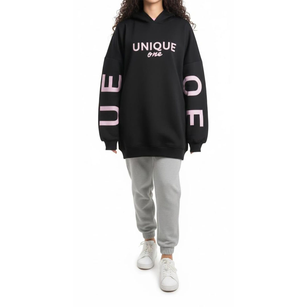 هودي أوفر سايز ميلتون حريمي - Unique