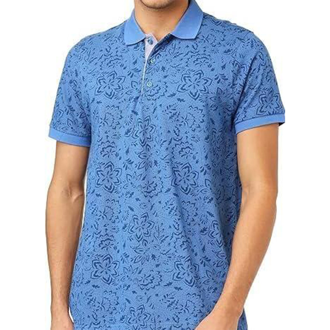 تيشيرت بولو رجالي نص كم - كحلي