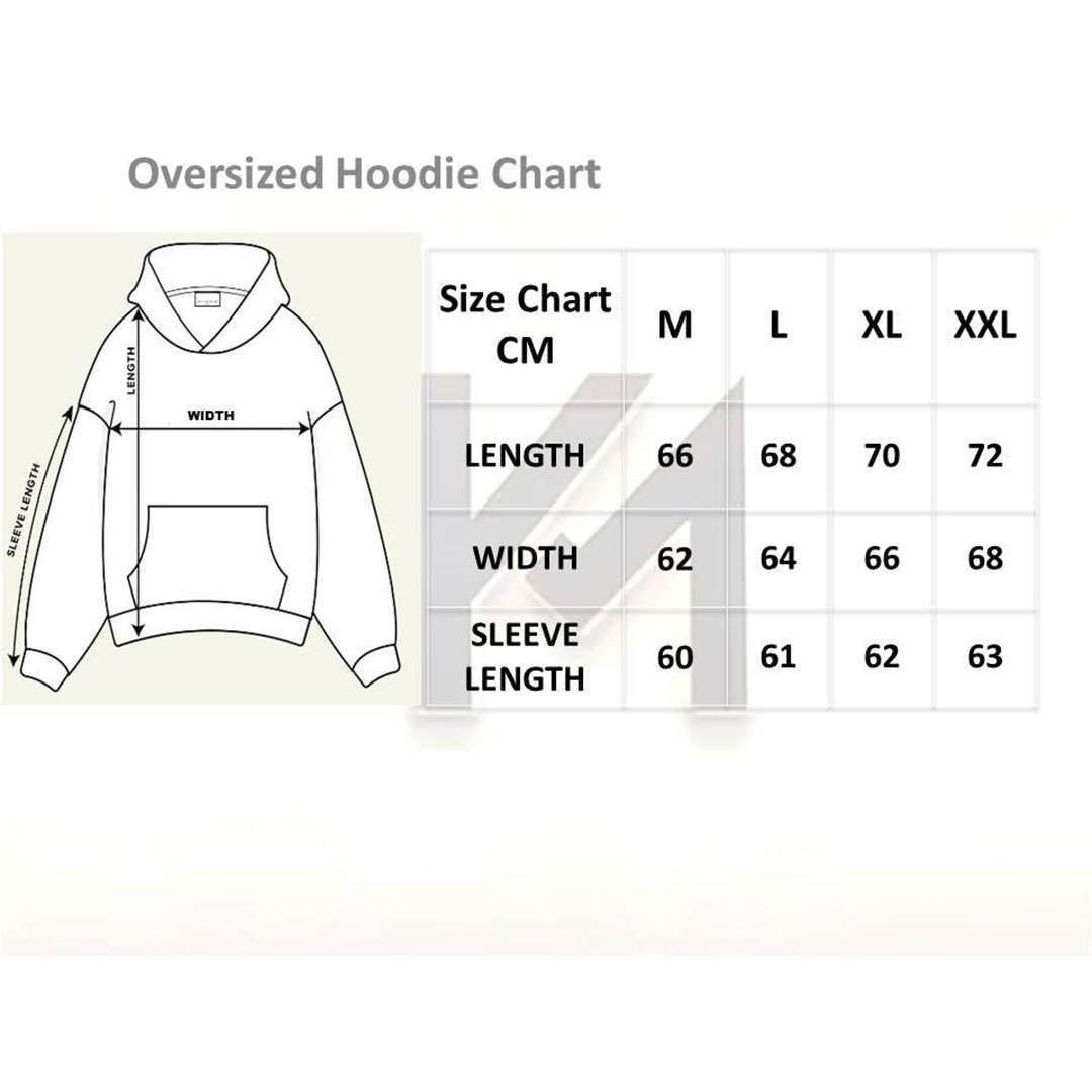 هودي أوفر سايز مريح مطبوع - نيلي