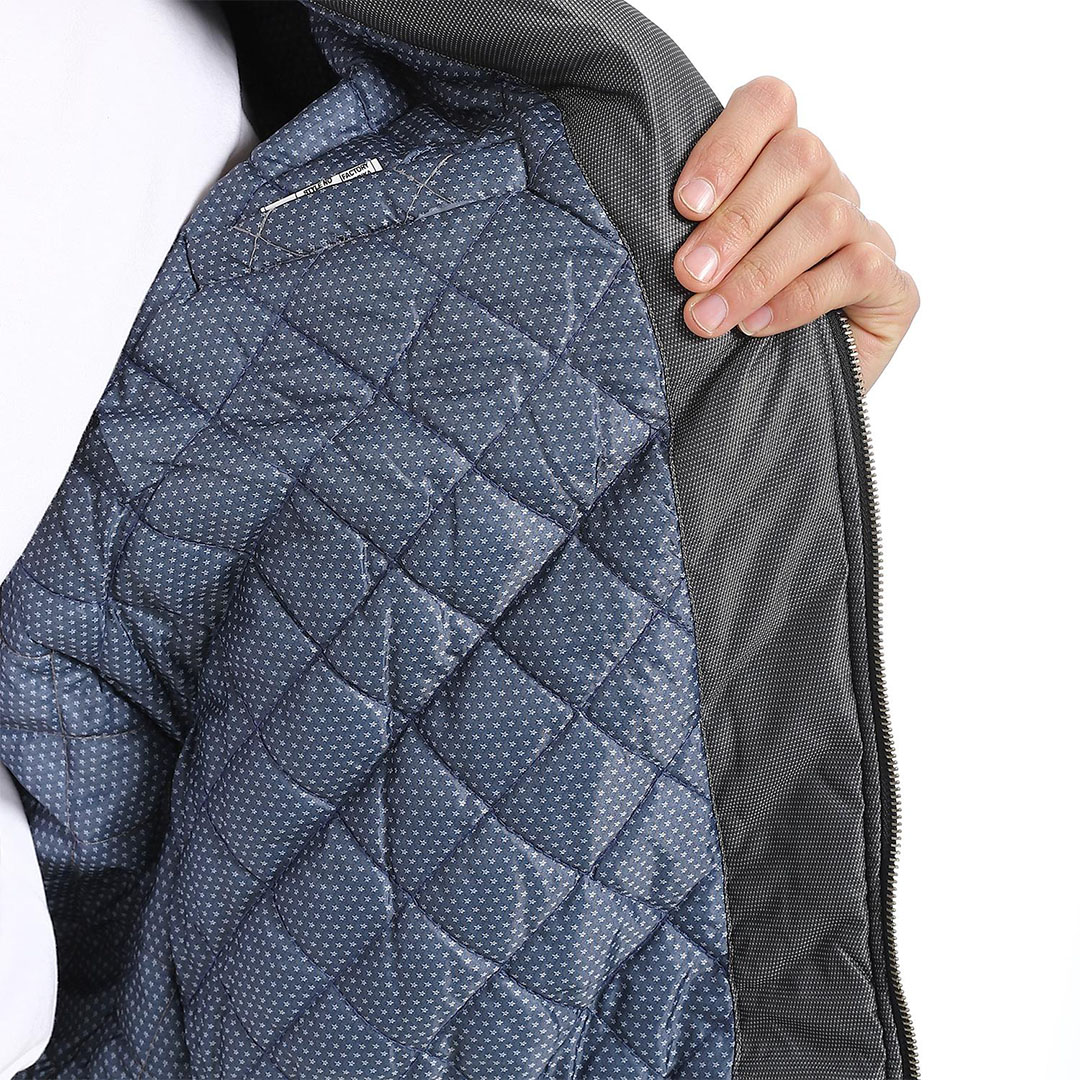 جاكيت رجالي وتربرووف شتوي - رمادي