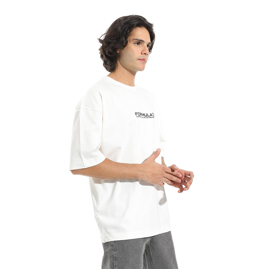 تيشيرت قطن أوفر سايز مطبوع - Formula 1