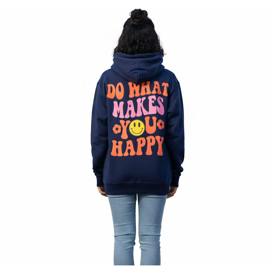 هودي أوفر سايز حريمي - Do What Makes You Happy