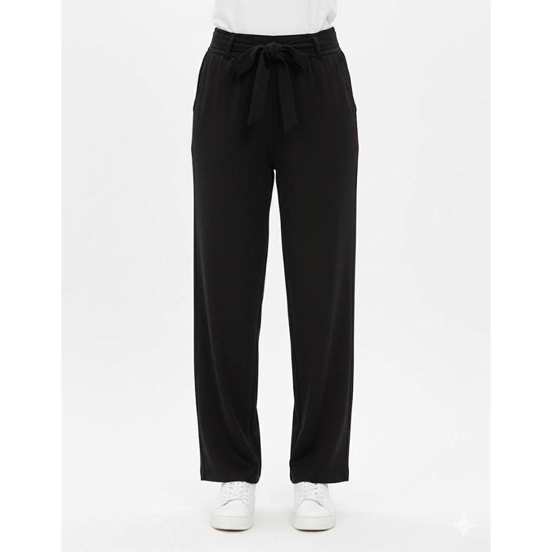 بنطلون حريمي وايد ليج قطن ميلتون