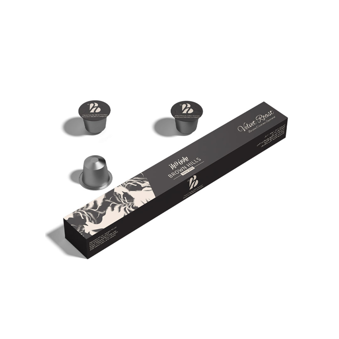 براون هيلز قهوة اسبريسو كبسولات - فلفيت روست - 10 كبسولات - 75 جرام